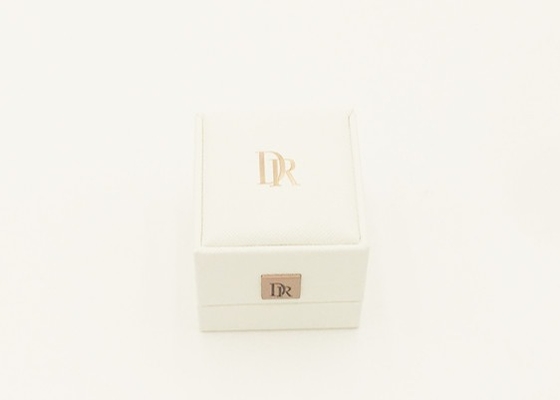 Zuivere Witte Uitstekende van de de Steundouane van Luxering jewelry box velvet lining de Giftdoos