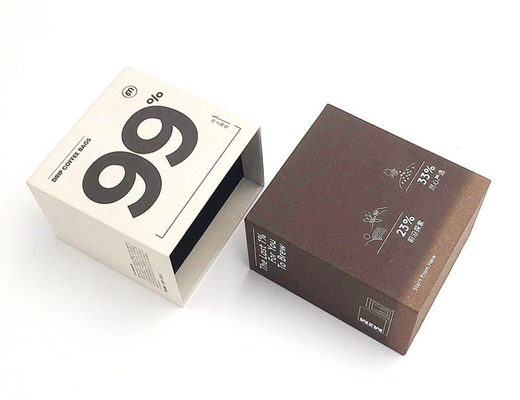 M2M trekt de Golvende Textuur van Coffee Packaging Boxes Verpakking terug
