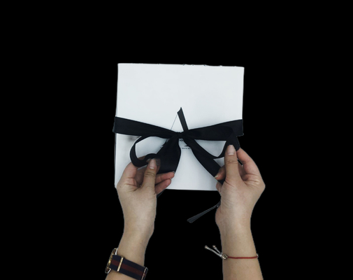 Ingepaste van de Graffitikerstmis van Lint Dubbele Openings Halve Vouwen het Ei van de de Giftdoos Verpakking