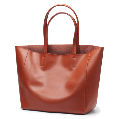 Het toevallige Grensoverschrijdende Leer Tote Bag Customized van de Damesschouder