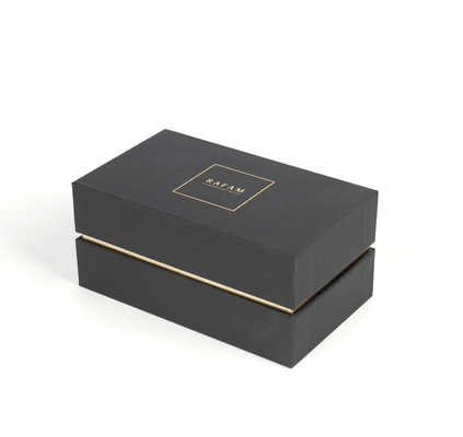 De zwarte Fles van de de Doosetherische olie van PaperLuxury van het Kartonparfum Kosmetische