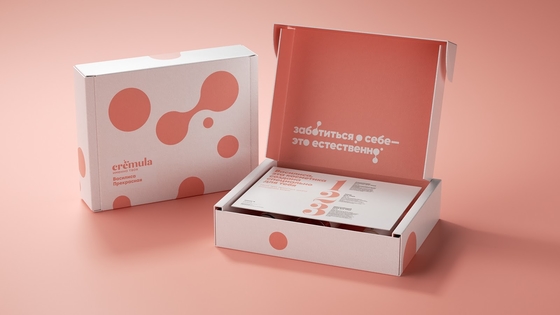 De Giftdocument van het luxe Roze Meisje Kosmetische Verpakkingsvakje Vastgestelde Huidzorg