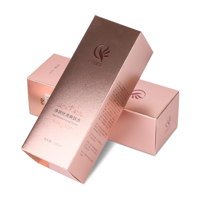 100ml van de de Flessenluxe van de huidzorg de Kosmetische Doos Rose Gold Paper Packaging
