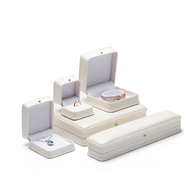 Schitterende de Opslagdoos van Staal Blauwe Ring Leather Gift Box Jewelry