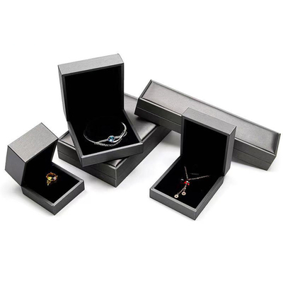 Het Leer van de Juwelenring storage gift box brushed van het luxehuwelijk