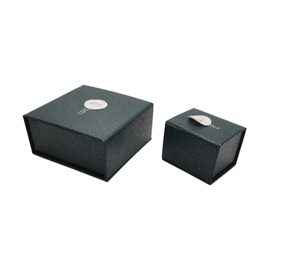 Pu van de de Giftdoos van het luxeleer de Zwarte Doos van de Leer Magnetische Gift
