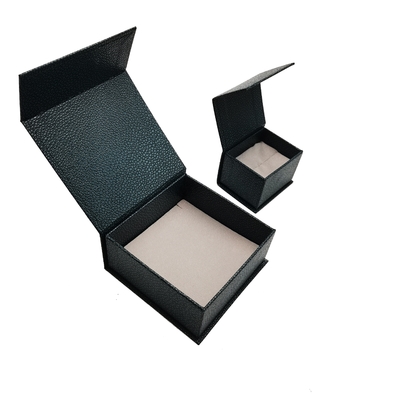 Pu van de de Giftdoos van het luxeleer de Zwarte Doos van de Leer Magnetische Gift