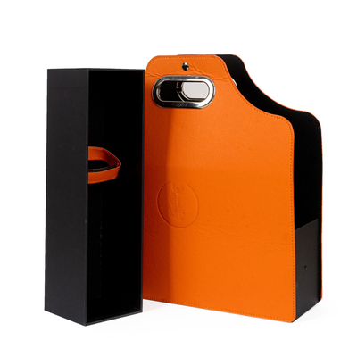 Wijn 6 Flessen Verschepende Gift Art Leather Gift Box Cardboard