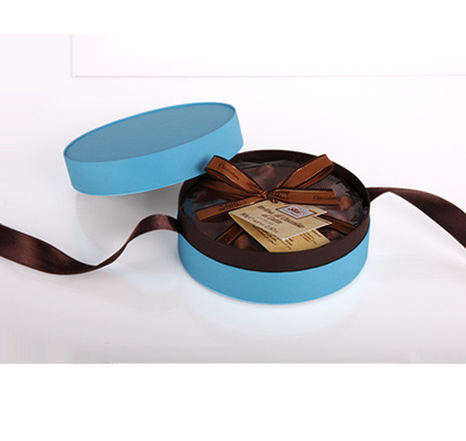 Het Document van het luxekarton Buis Verpakking om Chocoladevakje met Deksel