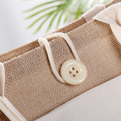De Jutezak Aangepast Embleem van Tote Bag Eco Friendly Reusable van de strandjute