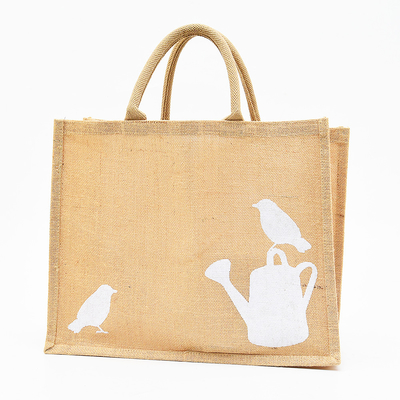 Gedrukte damesdouane het Dagelijkse Leven van Jutetote bag beach bathing shopping