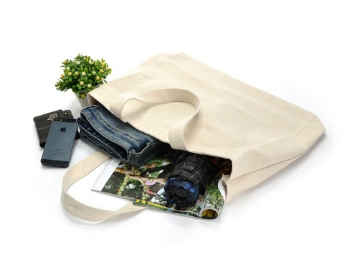 Opnieuw te gebruiken Lege het Winkelen van Canvastote bag women foldable cotton Zakken