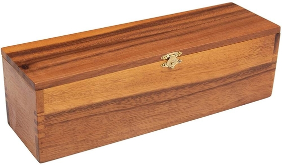 Houten de Giftdozen van het verjaardagshuwelijk voor van Bedrijfs wijnflessen Gift