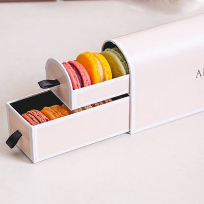 Van de de Giftdoos van Macaron van koekjeskerstmis de Kartonnen Douane
