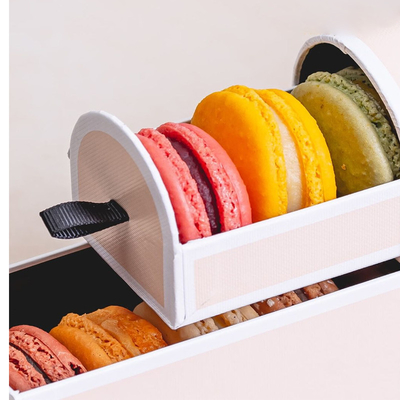 Van de de Giftdoos van Macaron van koekjeskerstmis de Kartonnen Douane