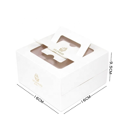 6 van de de Cakedoos van de 8 Duimdouane Doos van de de Mousse de Duidelijke Plastic Cake van Tiramisu
