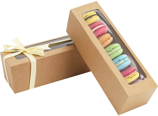 Goede prijs De Selectiedoos van 25 Pakmacaron met Duidelijk Vensterlint 6 Macaron online