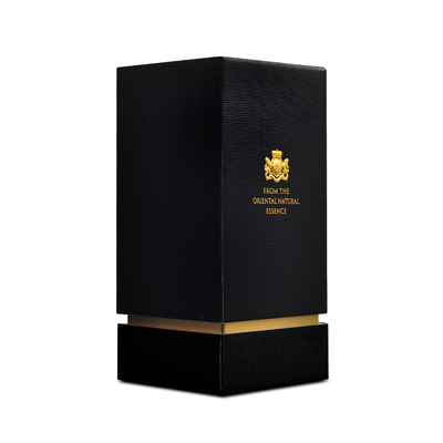 Goede prijs Het lege Zwarte Aangepaste Embleem van het Karton Kosmetische Verpakkende Parfum Doos online