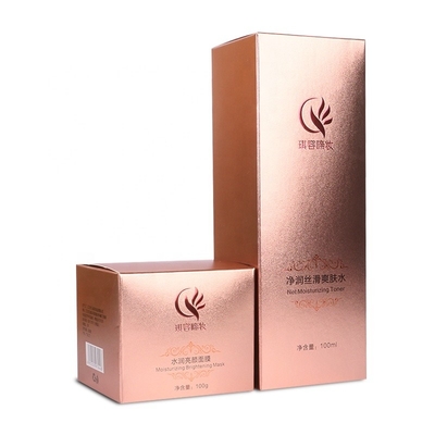 Goede prijs 100ml van de de Flessenluxe van de huidzorg de Kosmetische Doos Rose Gold Paper Packaging online