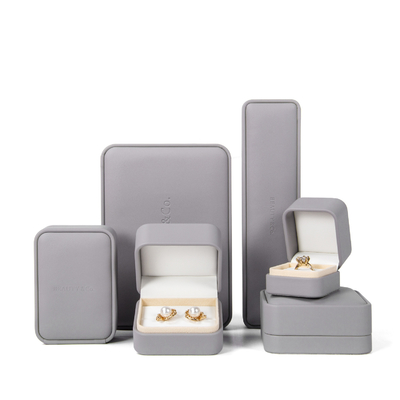 Goede prijs De Armbandhalsband Ring Box van douanelogo leather jewelry box earring online