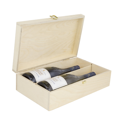 Goede prijs Van de de Wijndoos van de Torched Dubbele Fles Houten Hoogste Handvat Scharnierende het Dekseldrager online