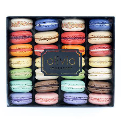 Goede prijs Zwarte van de Giftmacaron van het Luxekarton Verpakkende de Schuifdozen met Venster online