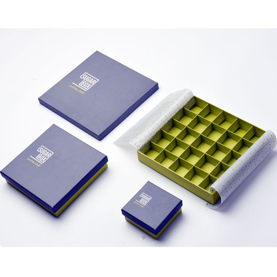 Goede prijs Eco Vriendschappelijk Document de Giftvakje Plastic Tray Lid Base van Suikergoedmacaron online